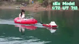 RC heavy transport ship can pull people, have you seen it?