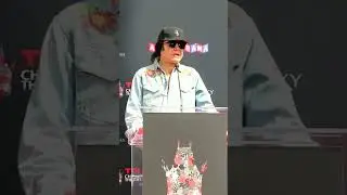 Gene Simmons' speech - Yoshiki handprints in cement ceremony #yoshiki @Yoshiki  #genesimmons