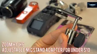ZOOM H1/H6 | ADJUSTABLE MIC STAND ADAPTER FOR UNDER $10!