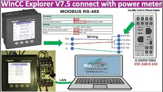 How to use WinCC Explorer V7.5 connect with power meter without PLCs full tutorial