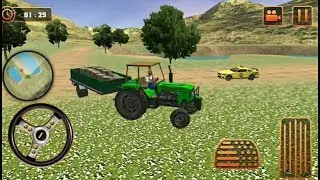 farm tractor cargo driving simulator - android gameplay #androidgameplay #tractorgames