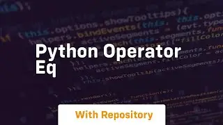 python operator eq