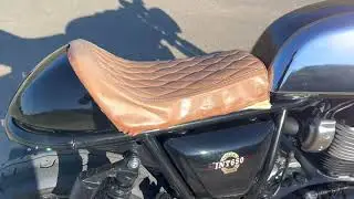 RE Interceptor 650 (INT650) - Huevos crushing caf&eacute; seat will be fixed!