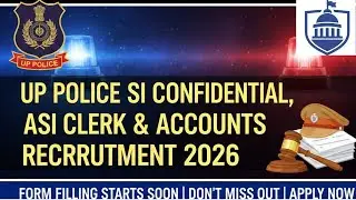 UP Police SI Confidential, ASI Clerk & Accounts Recruitment 2026 #Latest Job News