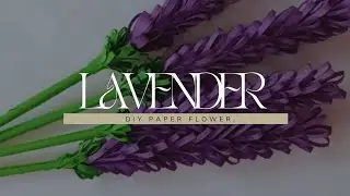 DIY Paper Lavender Flower 🪻!! Easy paper flower tutorial || #diy #paperflower #paper #paperart