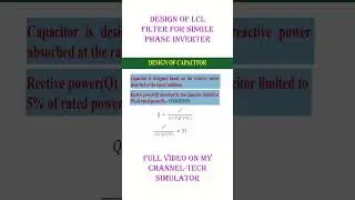 DESIGN OF SINGLE PHASE LCL FILTER 