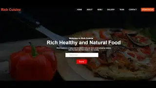 Create Food Website Using HTML & CSS || Step By Step Tutorial with Source Code
