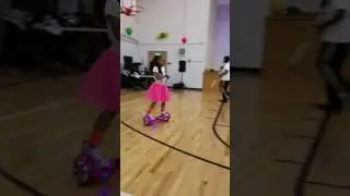 Aaliyah hovering on little Einstein