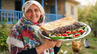 Charcoal Grilled Aubergine Cutlet | Traditional Iranian Mountain Cooking