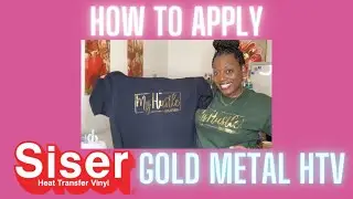 How to apply SISER METAL GOLD HTV