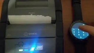 Print to thermal printer from a smart watch