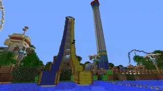 Minecraft 1.8 Theme Park Server Tour: MCAmusement