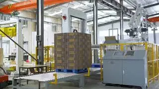 Corrugated Cardboard Carton Bundles Palletizing System