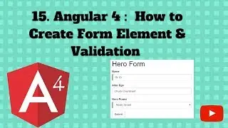 Angular 4 With Forms: 15. Designing Employee Register in Angular 4, Bootstrap & Font Awesome