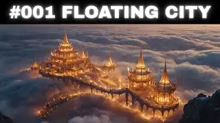 Dream #001 | Walking Through the Floating City Above the Clouds 🌌 Sleep Journey