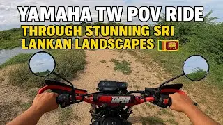 Yamaha TW POV Ride Through Stunning Sri Lankan Landscapes 🇱🇰 [4K]
