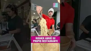 Rusher opened his own restaurant 😮🍝 Congratulations! #shorts