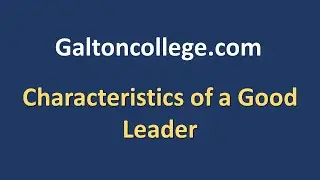 Characteristics of a good leader