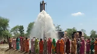 Borewell Drilling - 120 फीट पे खतरनाक पानी | 5 HP मोटर Water Force | Coconut water checking Method