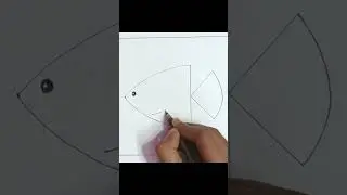 How to draw a fish/ Fish drawing easy/ Drawing with alphabets A to Z | Drawing with Letters for Kids
