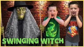 Swinging Witch Spirit Halloween | Unbox and Setup NEW 2022 Halloween Prop | Halloween Witch