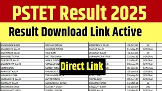 PSTET 2024 Result Update | PSTET Exam 2024 Final Result Latest Update Today&nbsp;#pstet_2024_final_result