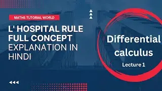 L' hospital rule in Differential Equation|| Bsc 1st year