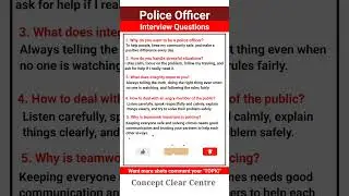 Police Officer Interview Questions and Answers