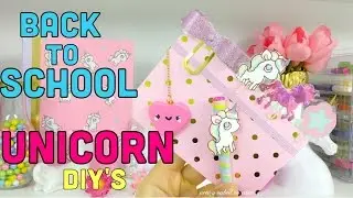 4 DIY´S /UNICORN Back to School ideas