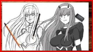 Como Desenhar o ZERO TWO - Darling In The Franxx