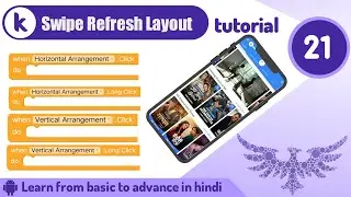 Kodular Swipe Refresh Layout Design & Block tutorial |Kodular tutorial | Tutorial no.21