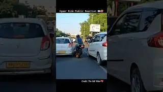 Hyper rider public reaction 😍😁#z900 #zx10r #kawasaki
