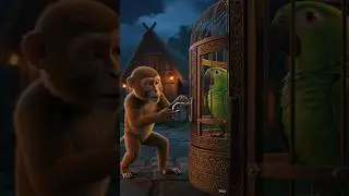 Cartoon zone भूखा तोता #parrot #youtubeshorts #kahani #children #trending #india #viral #animation
