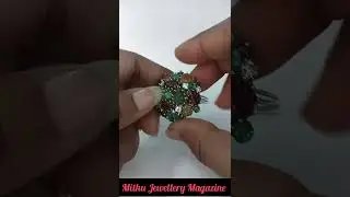 Malti Shape Colour Stone And Diamond Cocktail Ring..#diamondjewelleryindia