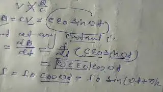 A.C Circuit Containing only a Capacitor Class 12 cbsc