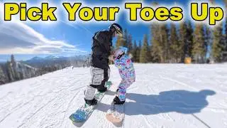 Teaching My Daughter How to Snowboard