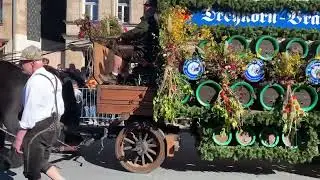 F&uuml;rth Kirchweih k&auml;rwa Pferde 🐎 🍺 Бавария праздник урожая 🍺 Bayern Germany 🍻