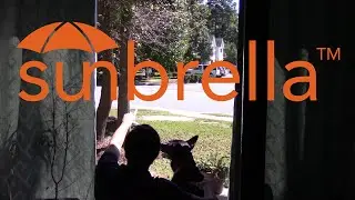 Знания о наружных шторах: материал Sunbrella