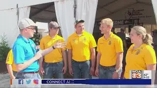 Illinois FFA State Officers at the Farm Progress Show