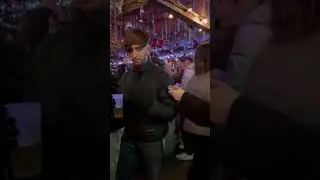 Inside pub Christmas market in Geneva Switzerland 🇨🇭