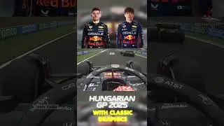 Max Verstappen PASSES BY Yuki Tsunoda | 2025 Hungarian Grand Prix with Classic Graphics #f1