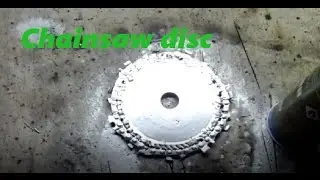 DIY A chainsaw disc | COMO FAZER disco de motoserra