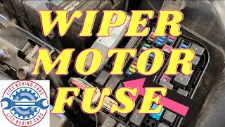 Mazda 3 2014 Petrol Windscreen Wiper Motor Control Fuse Location