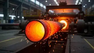 Inside a Massive Steel Factory 🔥 How Millions of Red-Hot Steel Pipes Are Produced