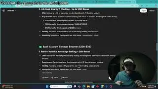 How I Made $400 Using AI To Find Bank Bonuses!