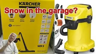 K&auml;rcher WD3 Wet & Dry Vacuum &ndash; Clearing Snow & Water from a Garage Floor |  The Crazy Chef