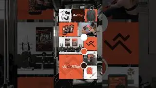 Identit&eacute; visuelle salle fitness #graphisme #branding #communication