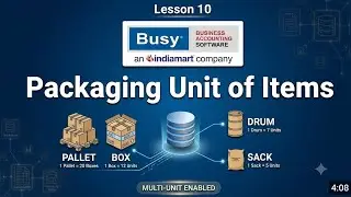 Packaging Unit of Items Busy Software (Hindi) #busy #busysoftware #ssebusy #gstsoftware #busybusy 