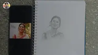 Rapid Sketch of South Indian Actress Nayanthara|| Shabbir Hasan Arts 