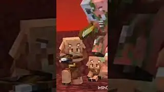 Steve want to kill baby piglin in Minecraft | Minecraft|